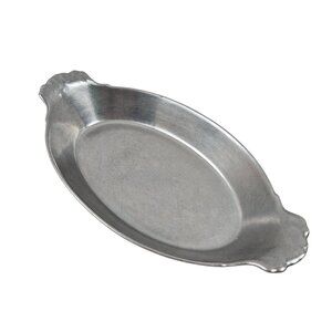 Vintage Pewtarex Oval Serving Platter Dish Handles Pewter 13 in Matte USA